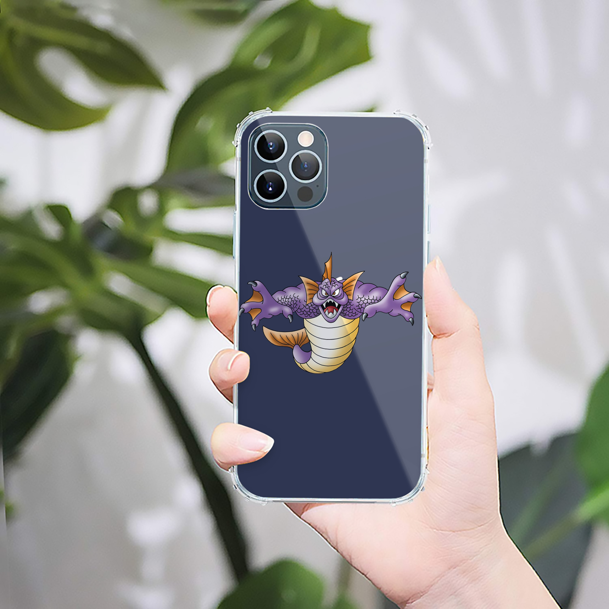 （画像用） ドラゴンクエスト Doragon Kuesuto Dragon Quest 【iPhone 12シリーズ対応】透明スマホケース（クリアソフトケース）